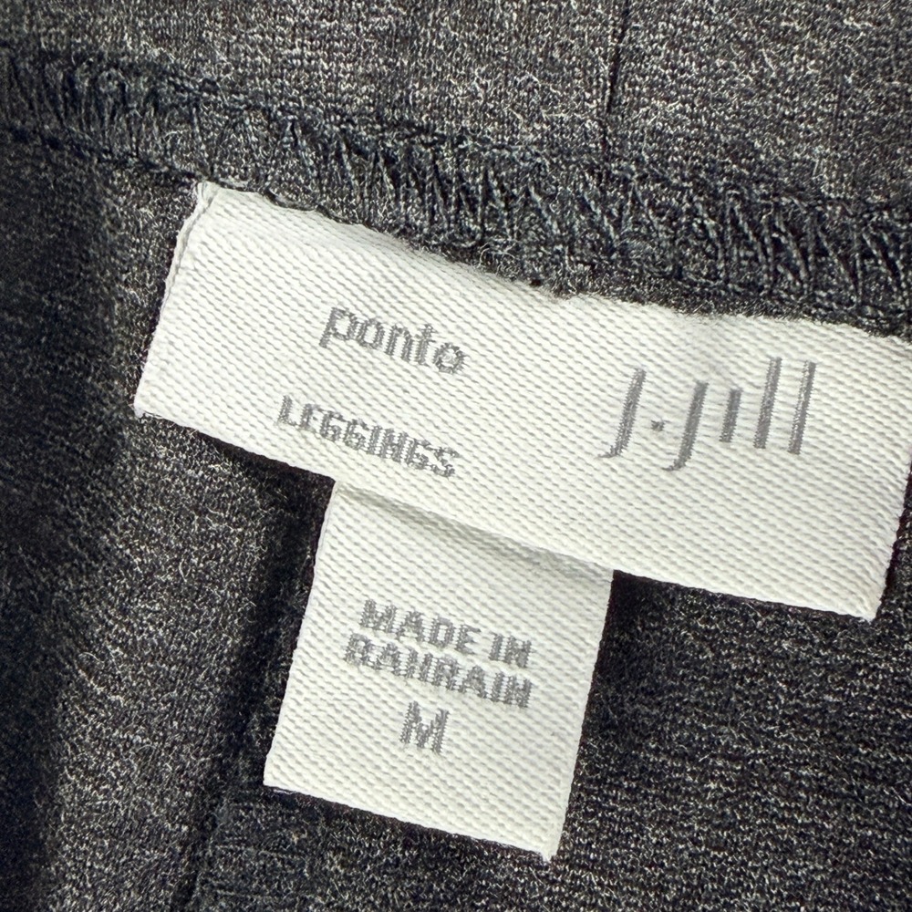 J. Jill Ponto Leggings Womens M Gray Ponte Knit Zip Pocket Skinny Pants NWOT - Picture 8 of 9